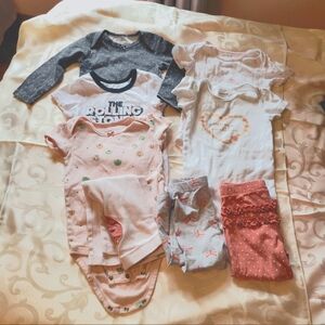 Bundle lot baby girl clothes size 18 mos